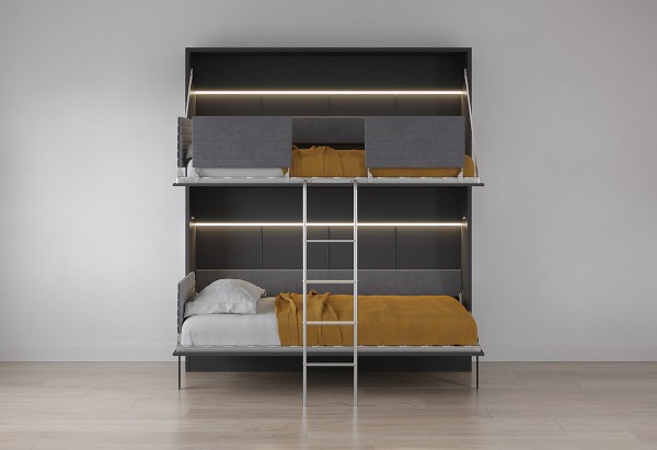 Pensiero Twin Wall Bunk Bed 29