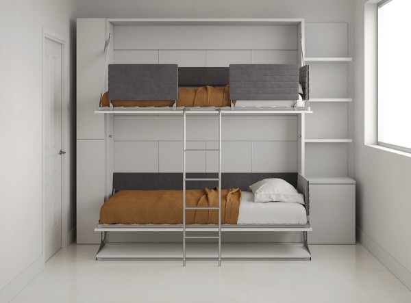 Pensiero Twin Wall Bunk Bed 6