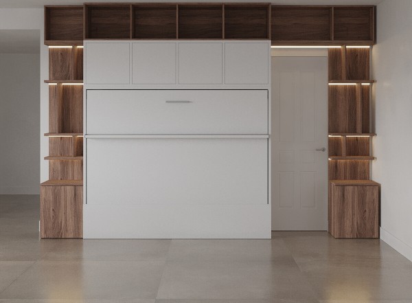 Royal Horizontal Queen Wall Bed 100