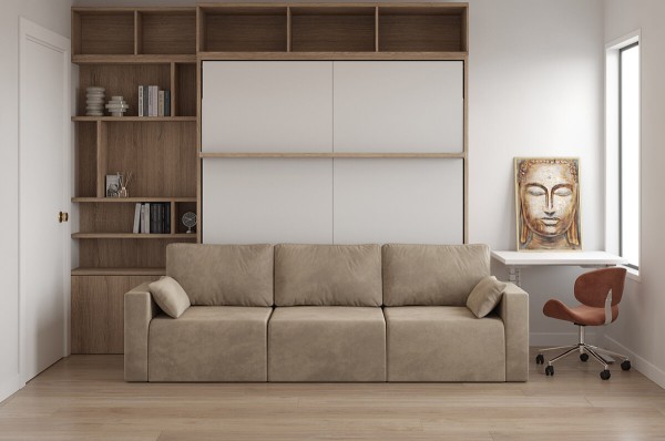 Royal King Murphy Bed 13