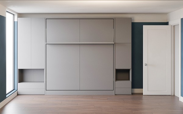 Royal King Murphy Bed with Wardrobe