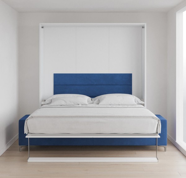 Royal King Murphy Bed with Sectional Sofa 1