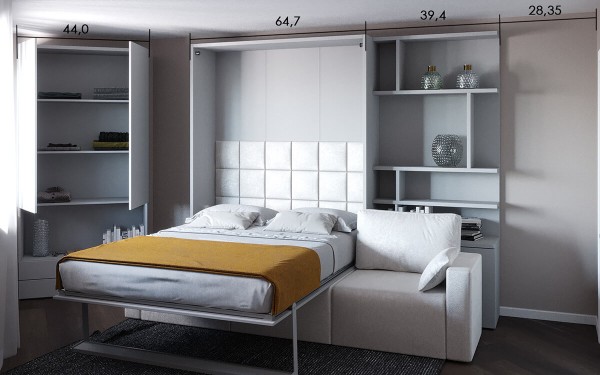 Royal Queen Wall Bed 164