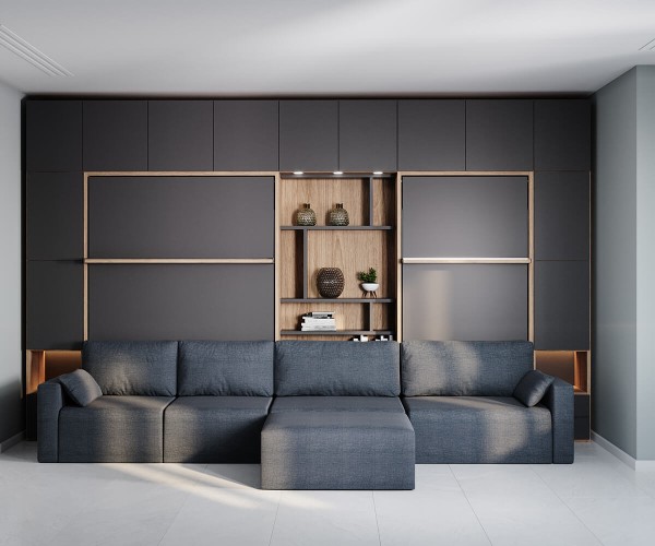 Royal Queen Wall Bed 217