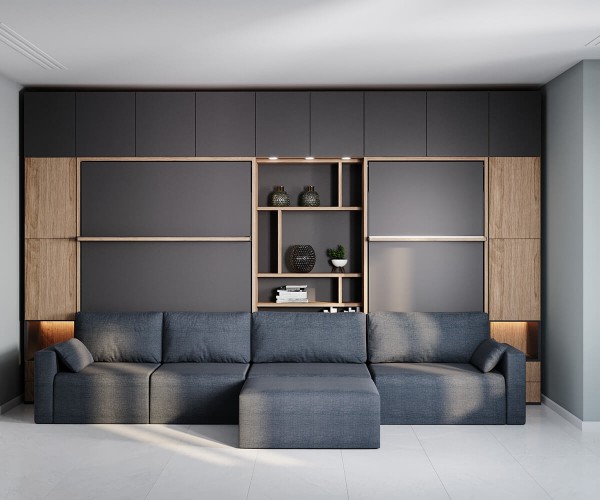 Royal Queen Wall Bed 218