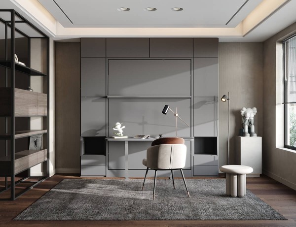 ROYAL Queen Wall Bed with Wardrobe