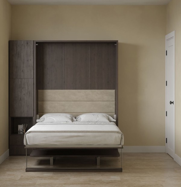 Royal Queen Wall Bed with Folding Table and Bookcase Set 13