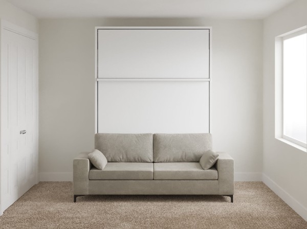 Royal Queen Wall Bed with Sectional Sofa 15