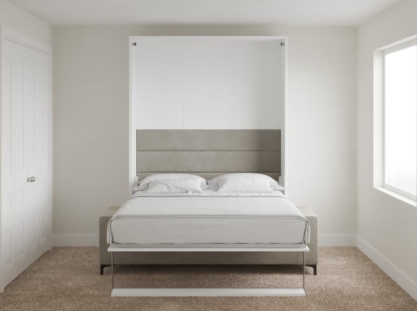 Royal Queen Wall Bed with Sectional Sofa 16