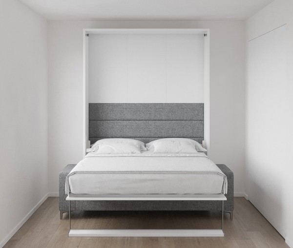 Royal Queen Wall Bed with Sectional Sofa 5