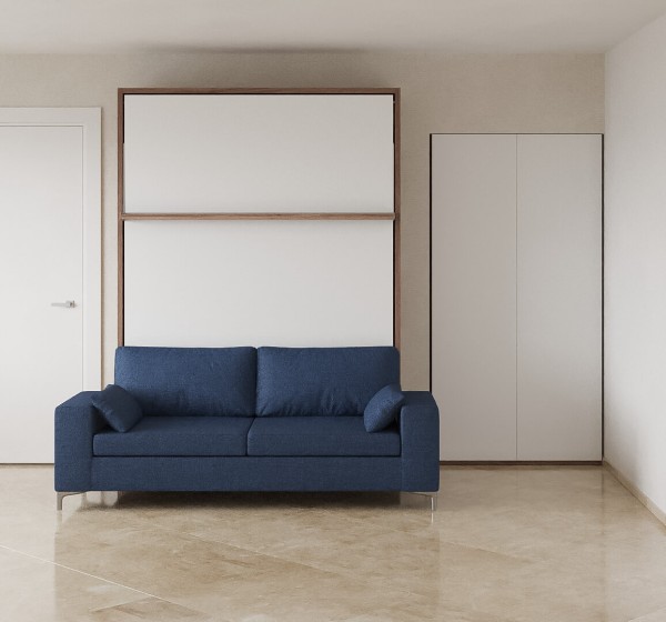 Royal Queen Wall Bed with Sectional Sofa 8