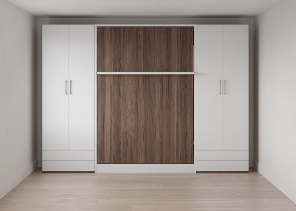 Royal Queen Wall Bed with Wardrobe 10