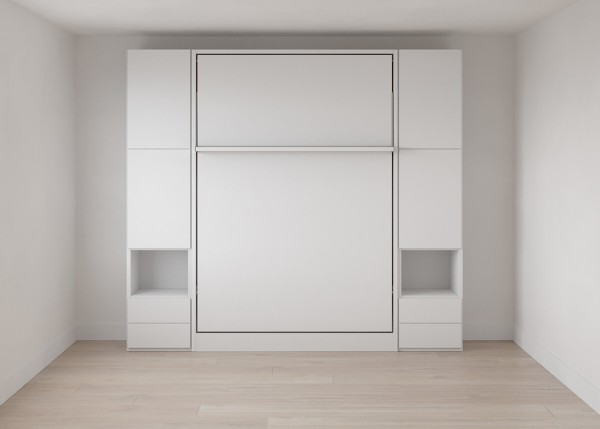 Royal Queen Wall Bed with Wardrobe 11