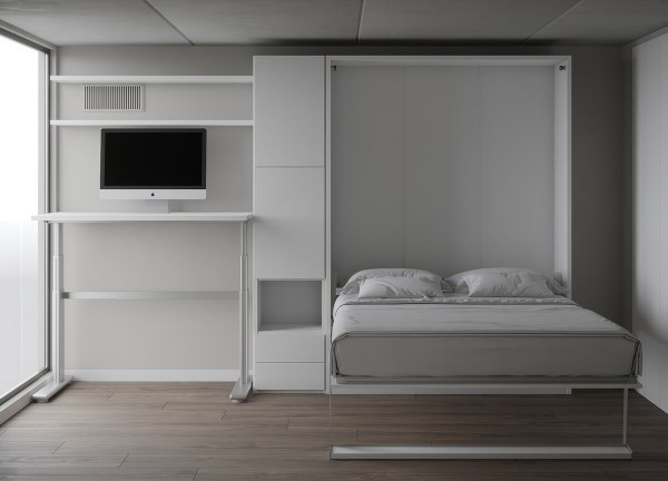 Royal Queen Wall Bed with Wardrobe 18