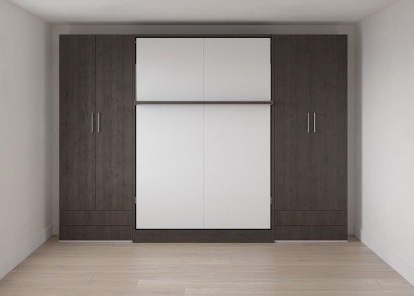 Royal Queen Wall Bed with Wardrobe 7