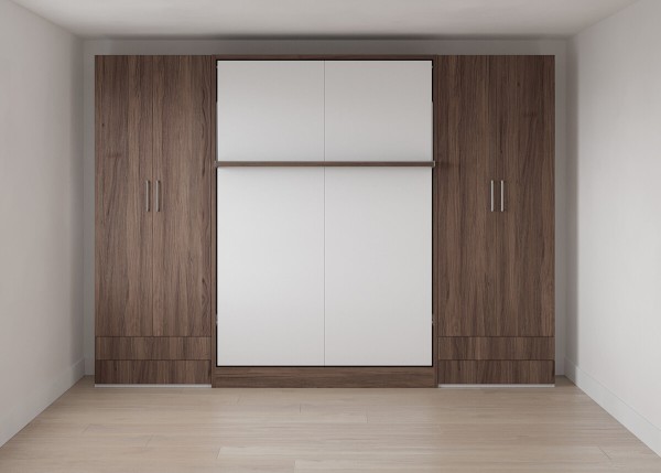 Royal Queen Wall Bed with Wardrobe 9