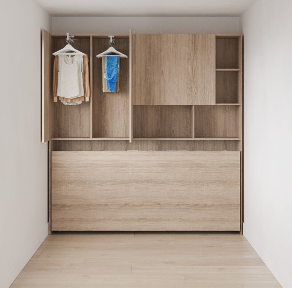 Simple Twin Twin XL Murphy Wall Bed 2