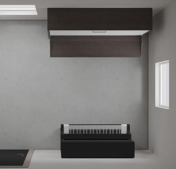 Spazio Twin Size Wall Bed with Desk 19