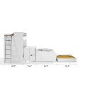 NEW Bel Mondo Twin Over Twin/Twin XL Bunk Bed Set