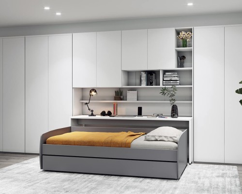 Eco Compact Twin/Twin XL Sofa Bed and Cabinets System