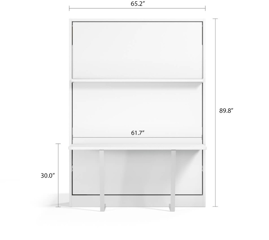 Royal Queen Wall Bed With Desk