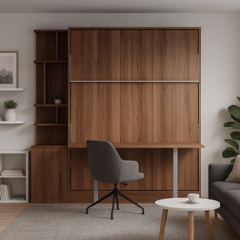 Royal Queen Wall Bed With Desk