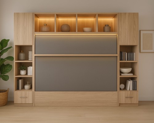 San Francisco-inspired room with the Royal Horizontal Queen Wall Bed.