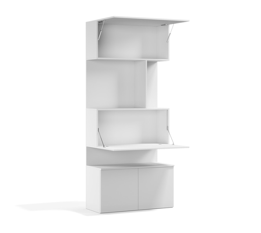 Royal Bookcase with Hidden Desk