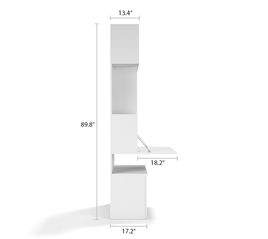 Royal Bookcase with Hidden Desk