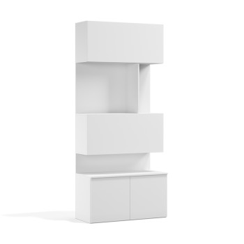 Royal Bookcase with Hidden Desk