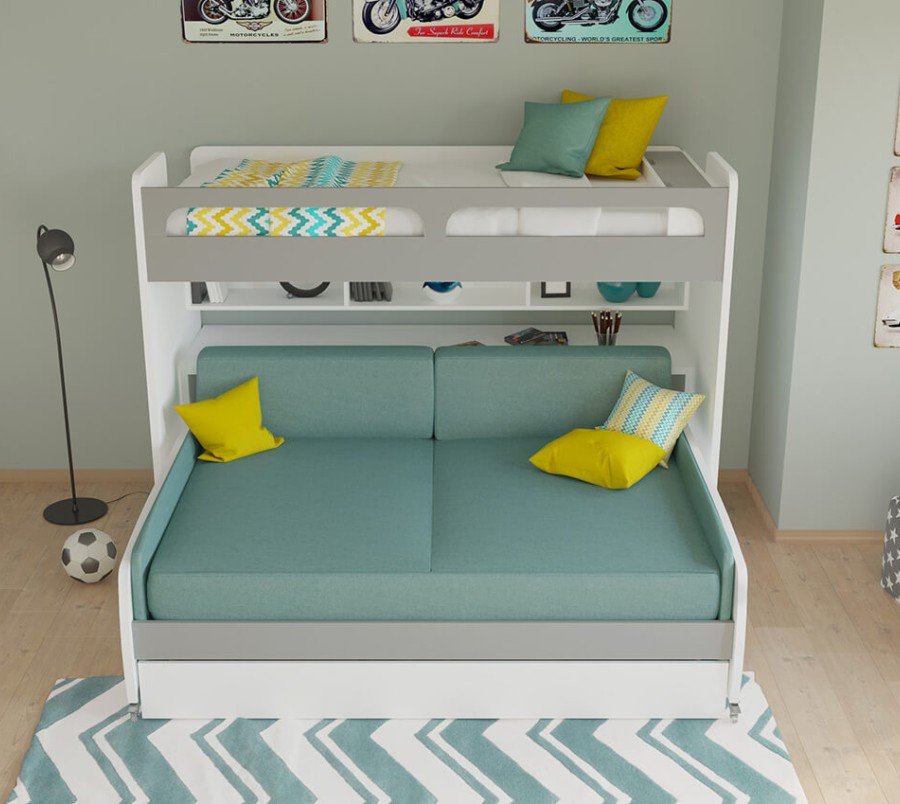 Full Mattress Cover 2 Cushions and 2 PC Side Pillows Set