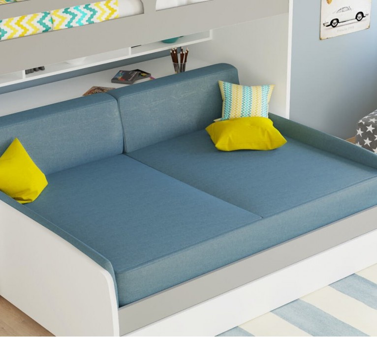 Full Mattress Cover 2 Cushions and 2 PC Side Pillows Set