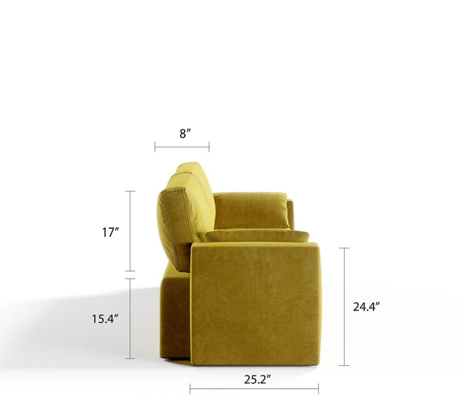 Royal Horizontal Queen 2 Seat Sofa