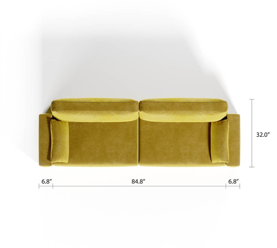 Royal Horizontal Queen 2 Seat Sofa