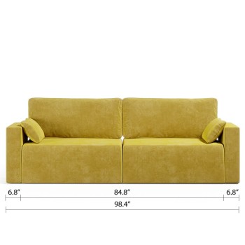 Royal Horizontal Queen 2 Seat Sofa