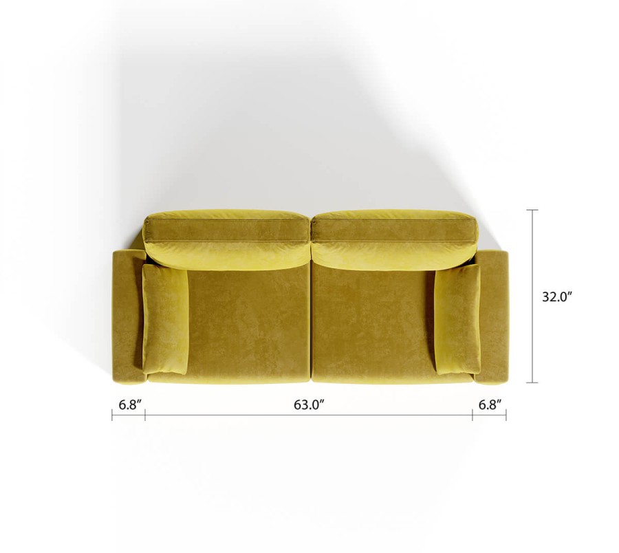 Royal Vertical Queen 2 Seat Sofa